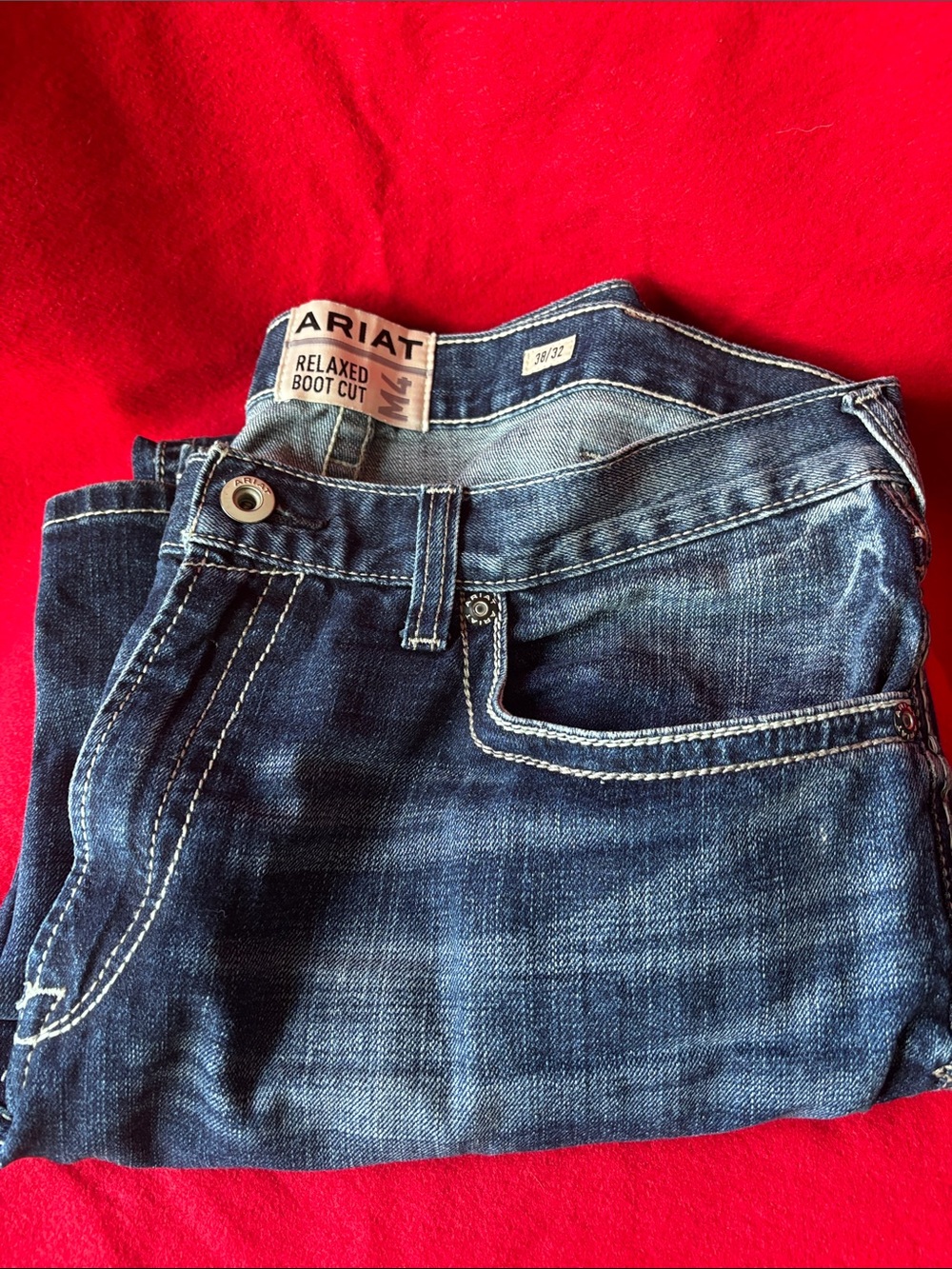 Ariat Men's Bootcut Jeans in Indigo Blue
